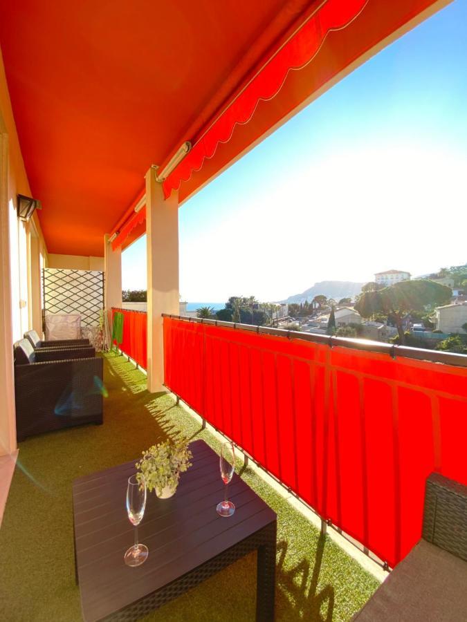 Charmant 2 Pieces Vue Sur Mer Et Monte-Carlo A Roquebrune Cap Martin ภายนอก รูปภาพ